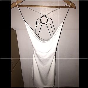 — All White Mini Bodycon Dress